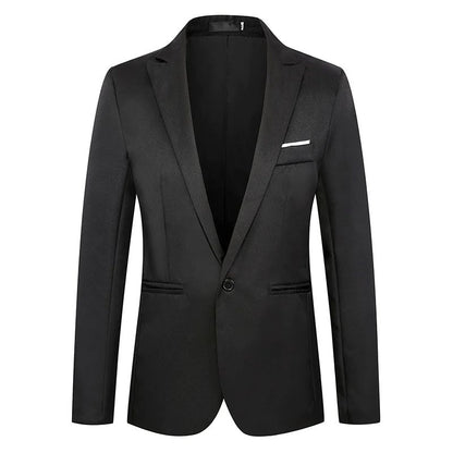Autumn New Men's Casual Suit Casual Business Office Suit Jacket Solid Trendy Non-ironing Anti-wrinkle Slim Fit Men's Blouse