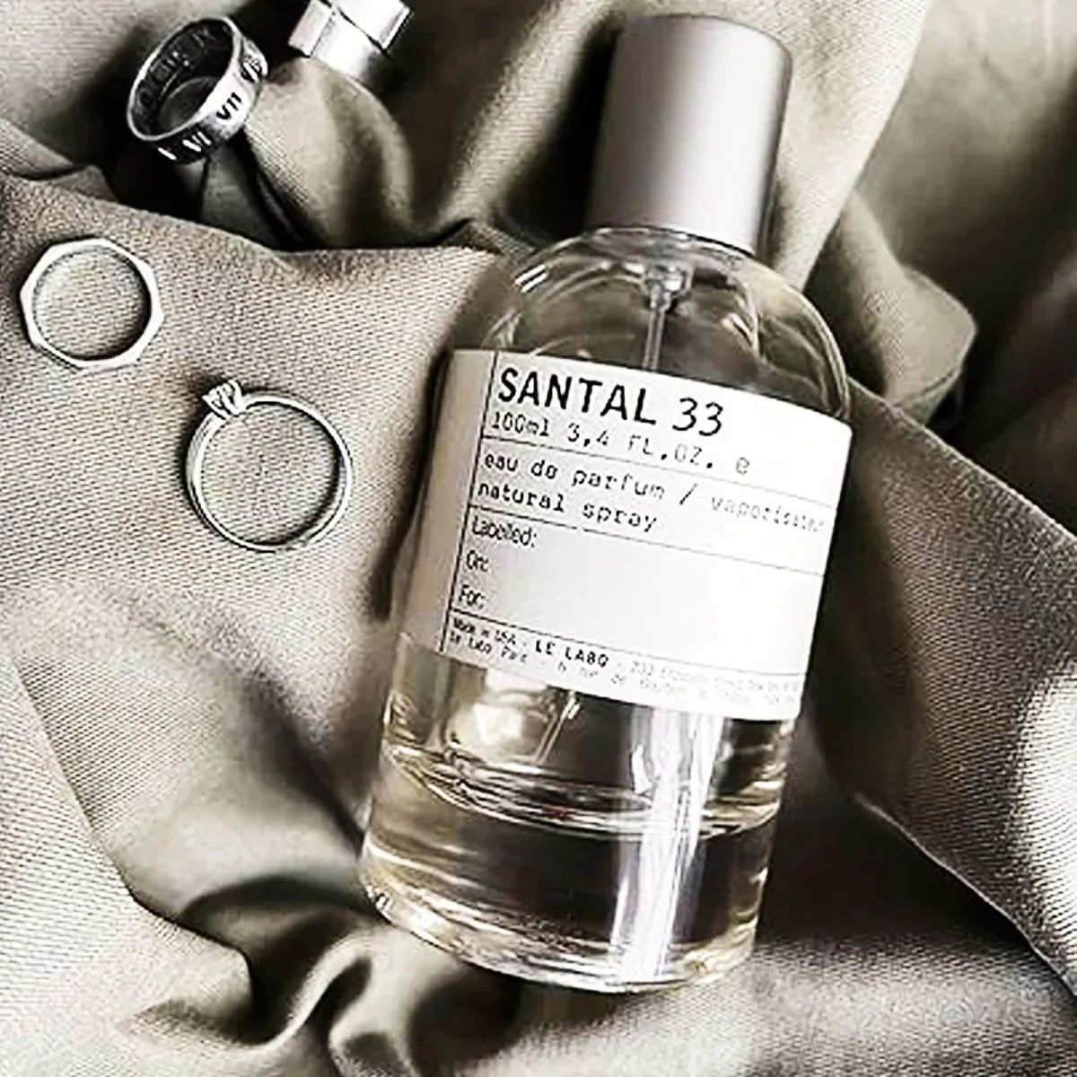 Perfume Unissex Santal 33, 100 ml, com Notas de Sândalo e Noz-Moscada