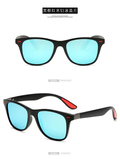 Polarized Sunglasses Unisex Rectangle Vintage Sunglasses Design Retro Sun Glasses Man Eyeglass Casual Goggles UV400 Eyewear
