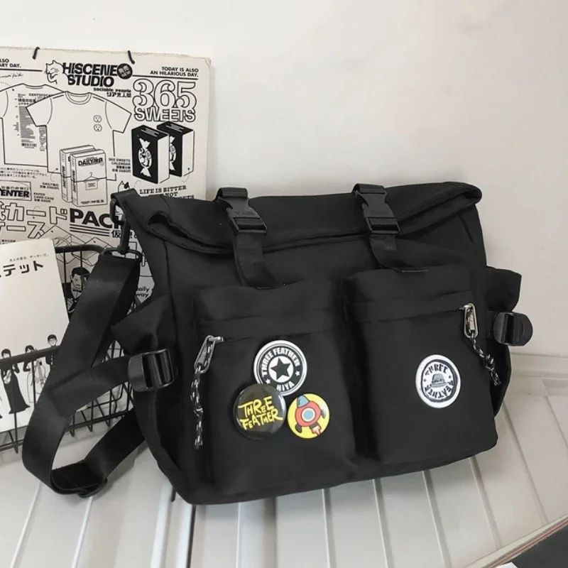 Japanese Harajuku School Bags for Teenage Girls Casual Fashion Crossbody Bag New Trendy Shoulder Bag Student Backpack Hand Bags