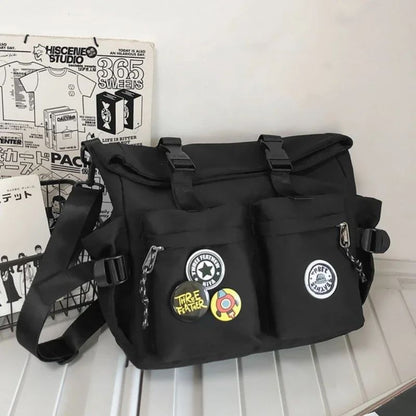 Japanese Harajuku School Bags for Teenage Girls Casual Fashion Crossbody Bag New Trendy Shoulder Bag Student Backpack Hand Bags