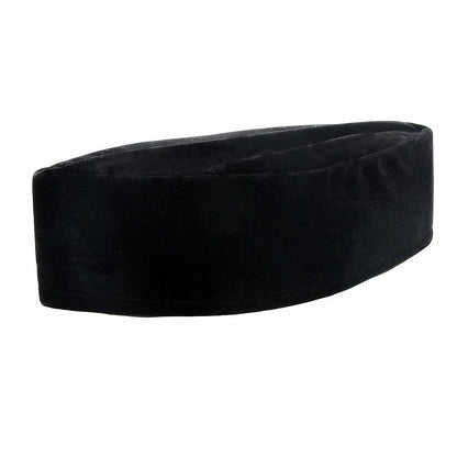 2024 Elegant Black Saudi Boat Caps for Arabic Men Eid Ramadam Prayer Hat Fashion Hijab Headwraps Velvet Muslim Boy Floral