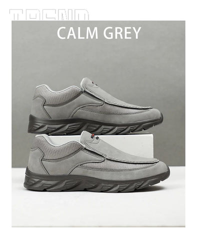 Men Leather Casual Shoes Breathable Loafers Men Sneakers 2024 New Male Comfortable Leather Flat Footwear Sneakers Men Shoes