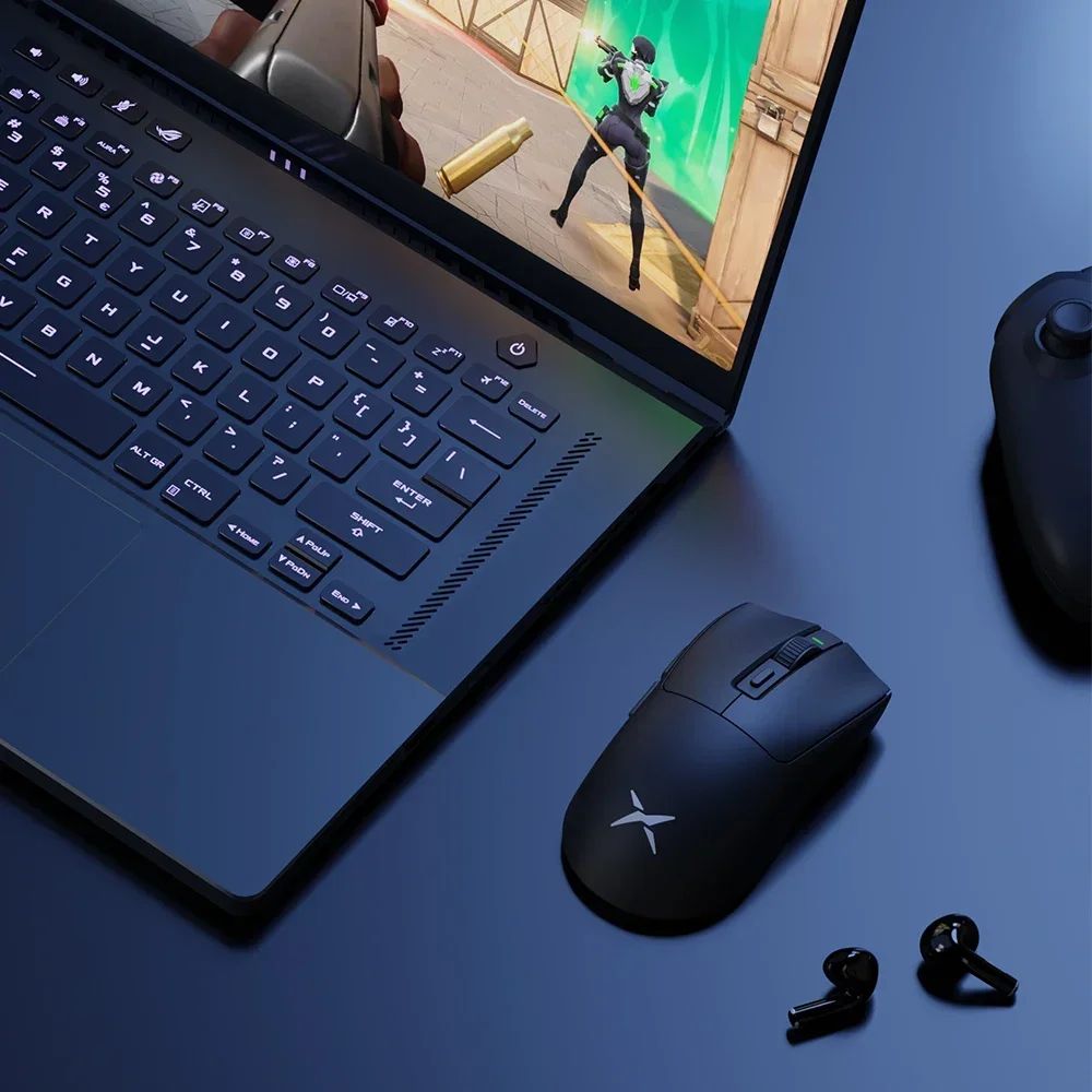 Delux M600 Series Wireless Gaming Mouse 52g Lightweight 2.4G Dual Mode Connection 26000DPI Macro Rechargeable Mice for PC Gamer