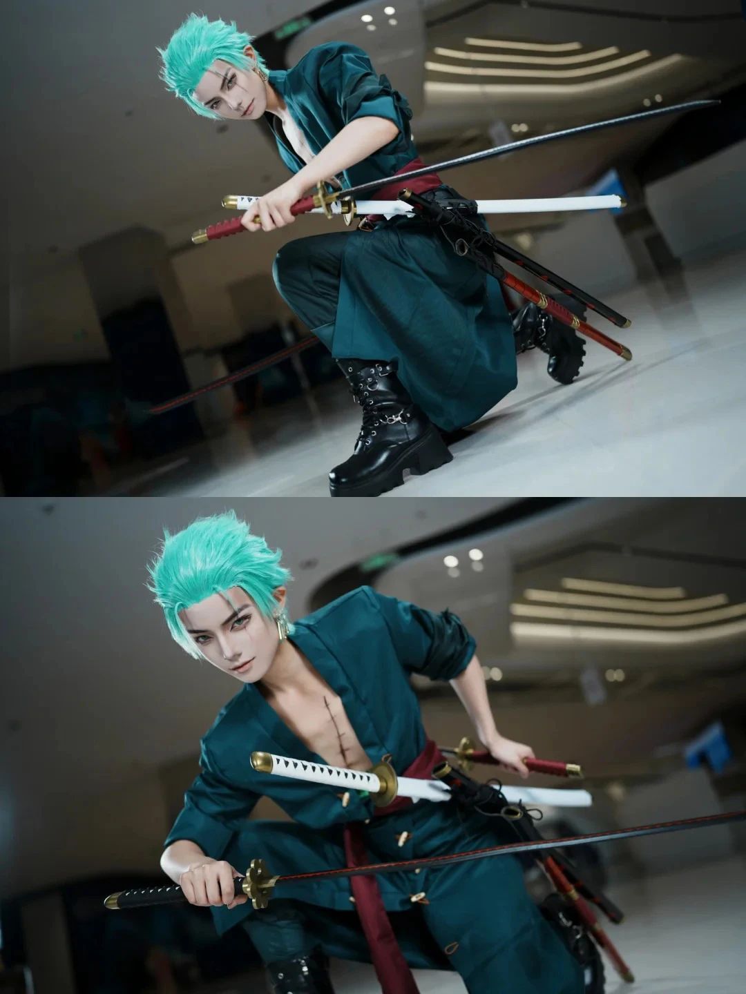 Fantasia Wano Country Roronoa Of Zoro Cosplay Kimono Anime Pirate Disfraz Costume Men Male Halloween Carnival Party Clothes