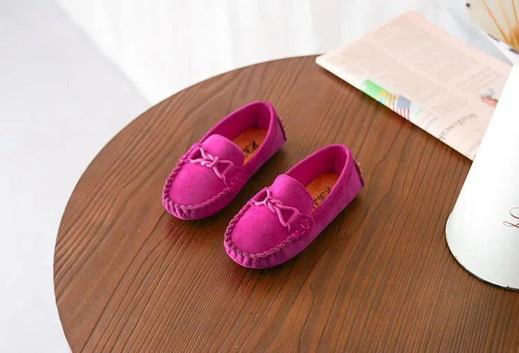 Children Loafers Shoes Boys Flat Sneakers Baby Kids Casual Shoes Toddler Girls Breathable Slip-on Shoes Soft Bottom Solid Color