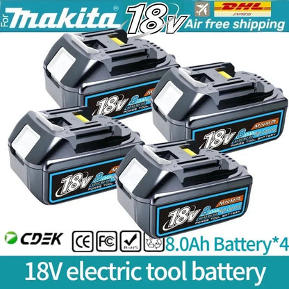 6AH 8AH 10AH 12AH Para bateria Makita 18V Ferramentas Elétricas Substituição Li-ion LXT BL1840 BL1850 para chave de fenda 18V com BMS