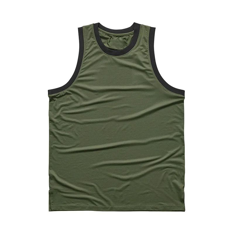 Plain Mens Bodybuilding Sleeveless Casual Shirts Gym Fitness Workout Muscle Tank Tops Summer Mesh Breathable Quick Dry Singlets
