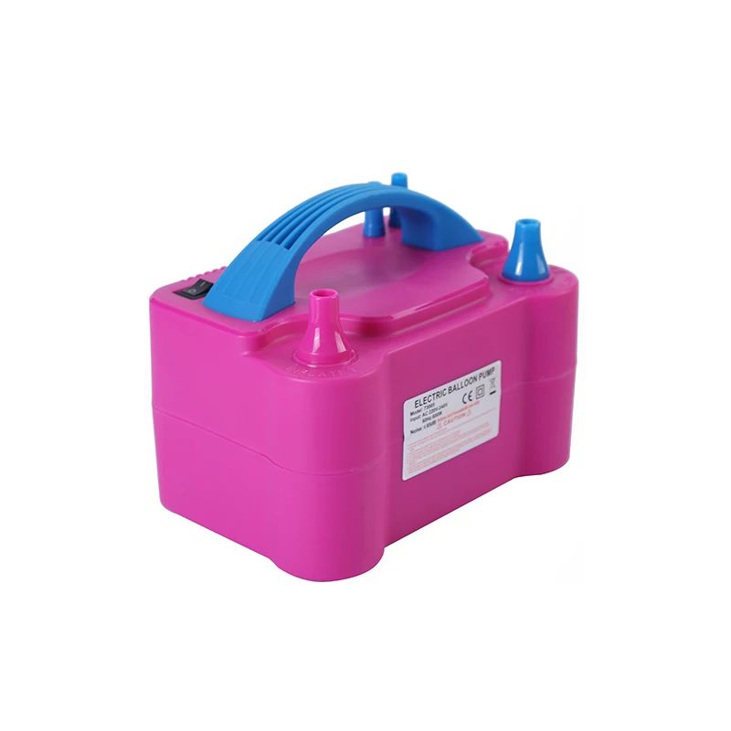 Electric Balloon Pump AC Portable Inflator Double Nozzle High Power Fast Inflation EU Plug Air Pump for Birthday Wedding Party