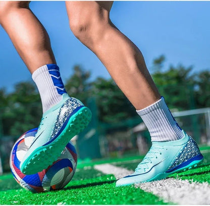 New Men Women Professional Football Boots Cleats Grass Training Match Sport Soccer Shoes FG/TF Ultra-light Non-slip Unisex