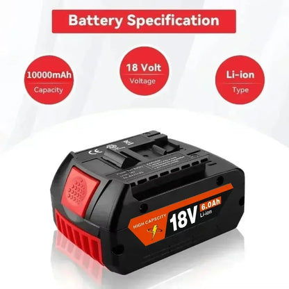 Para bateria Bosch Profissional 18V 12.0Ah, compatível com GBA GBH GSR GSB, bateria de substituição para BAT618 BAT609 BAT620