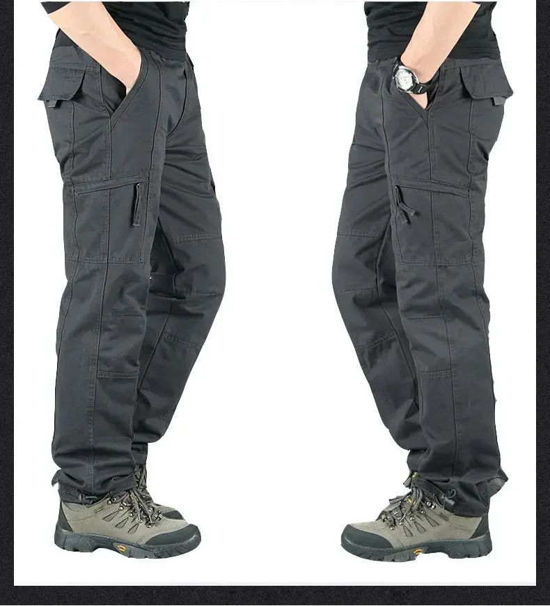 Warm Winter Fleece Pants Tactical Cargo Pants Classic Outdoor Hiking Thicken Joggers Pant Multi Pocket Trousers