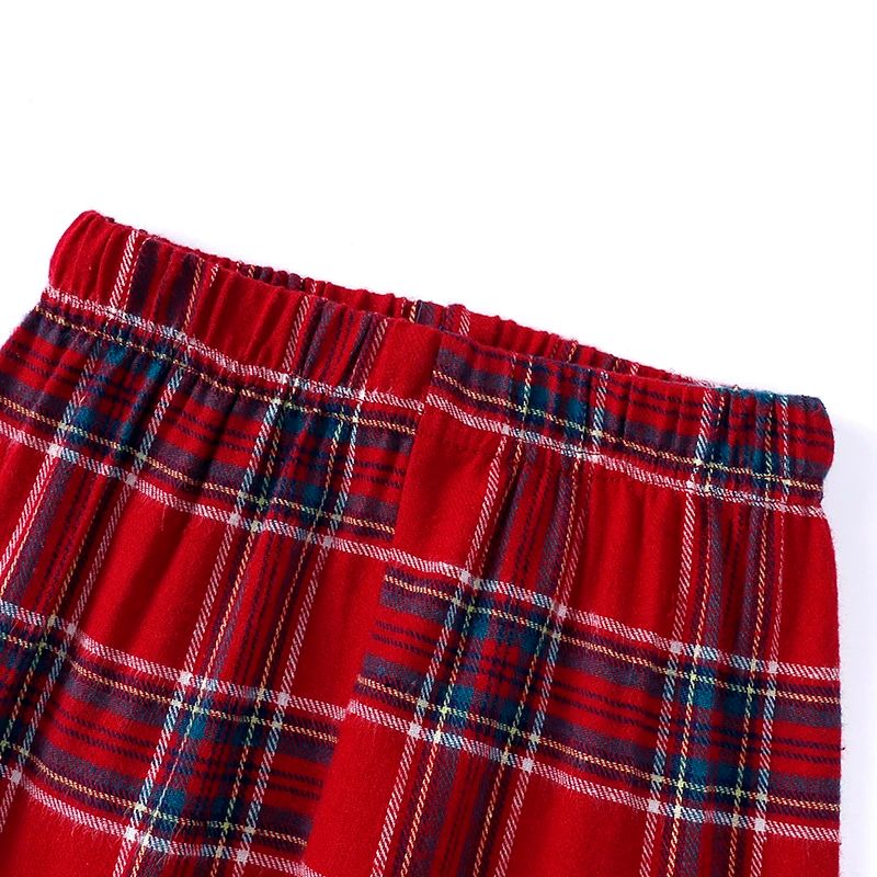 2025 Christmas Pyjamas Sets Kids Girls Boys Loungewear baby Pajamas Matching Family Pjs Winter Baby Soft Velvet Plaid Dress