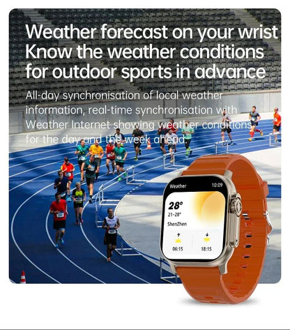 2025 Original T900 Ultra 2 Smart Watch 49mm Masculino Feminino Chamada Bluetooth Música Jogo Carregamento Sem Fio NFC Smartwatch Para Android IOS