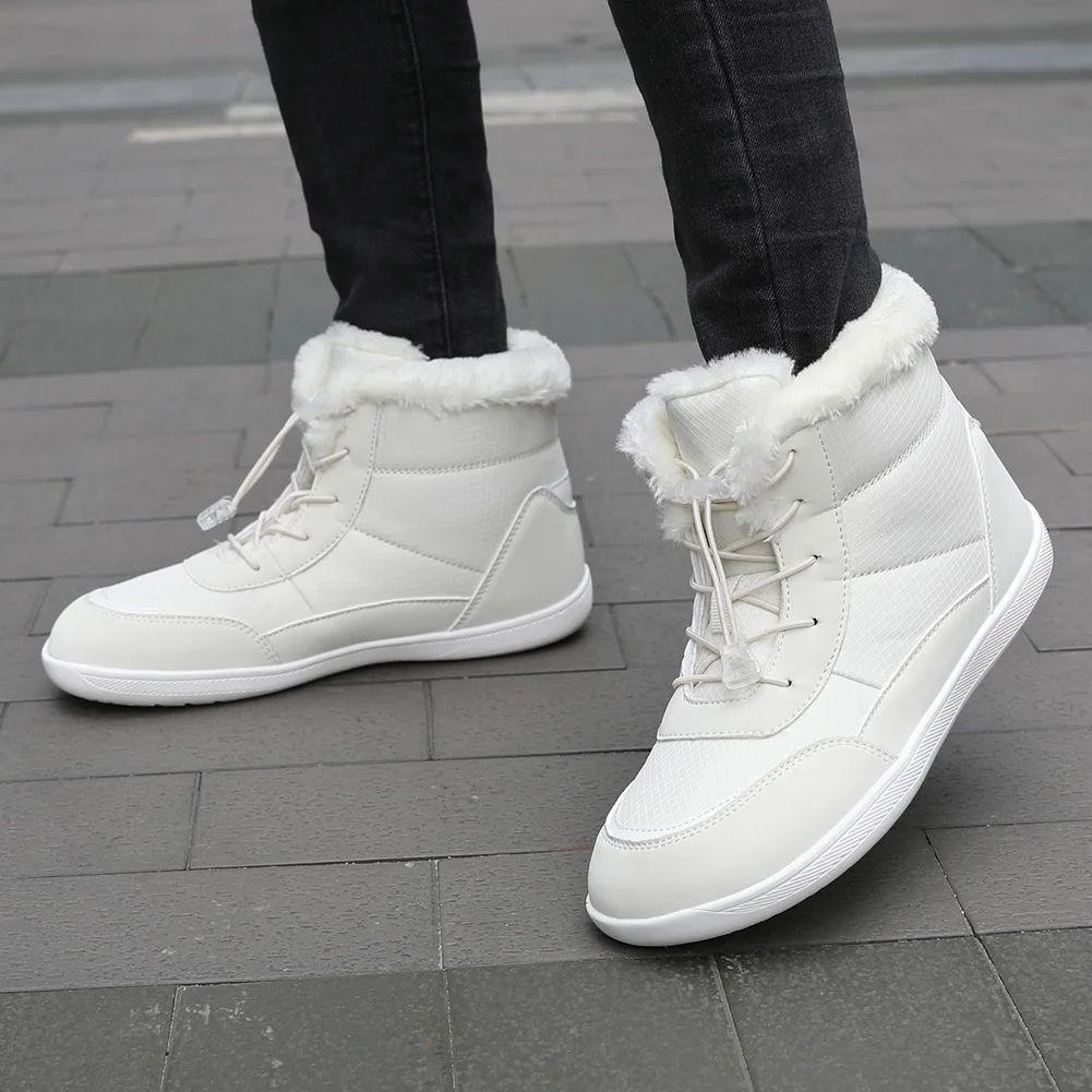 Women's Winter Snow Boots Fur Lined Barefoot Boots Wide Toe Box Ankle Booties Walking Boots Outdoor