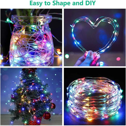 3M LED Curtain String Lights Fairy Decoration USB Holiday Garland Lamp 8 Mode For Home Garden Christmas Party New Year Wedding