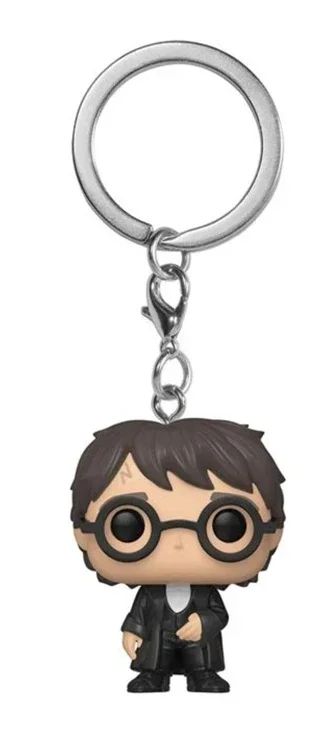 2025 Novo Chaveiro FUNKO Harry com Caixa Ginny Ron Fawkes Hedwig Hermione Pocket Boneco de Ação de Vinil Brinquedos Presentes Decoração