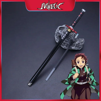 Caneta espadada de ponta de feltro de 7,5 polegadas Demon Slayer Nichirin, modelo de liga de espada, caneta katana Tanjirou, arma de anime Kimetsu No Yaiba, brinquedo Rengoku