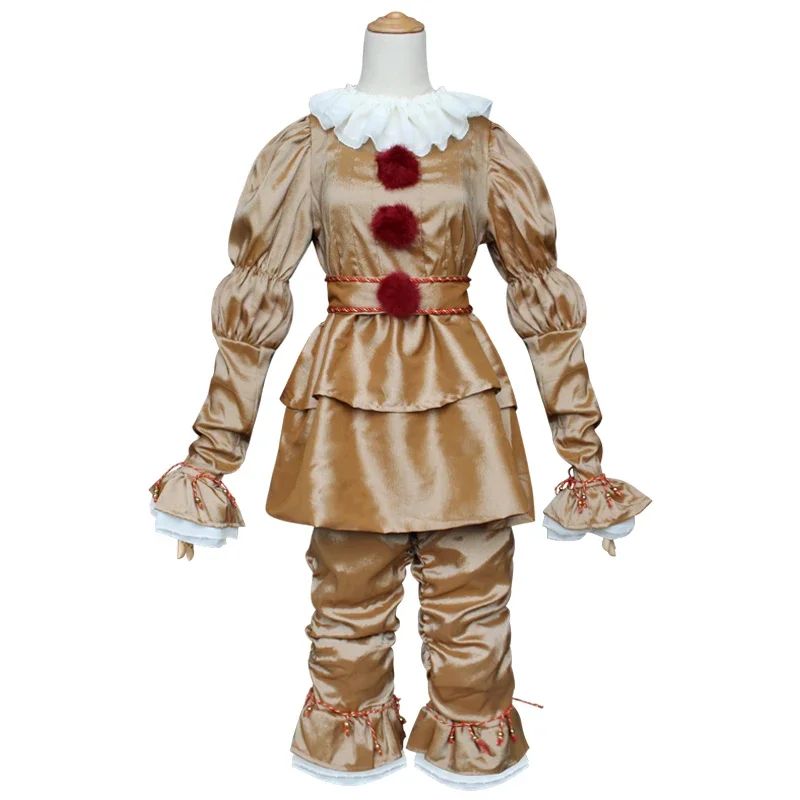 Adult Kids Joker Pennywise Cosplay Costume Stephen King It Chapter Horror Clown Halloween Party Costumes Prop Fashion NEW CLOTH