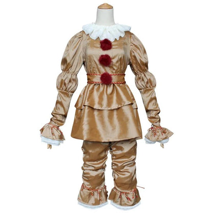 Adult Kids Joker Pennywise Cosplay Costume Stephen King It Chapter Horror Clown Halloween Party Costumes Prop Fashion NEW CLOTH