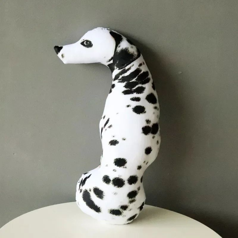 Cosplay Cute Throw Dog 2023 HOT Head Bend Cushion for Funny Favorite 3D Lifelike Home Animal Printed 50cm Dog Pillow Toy