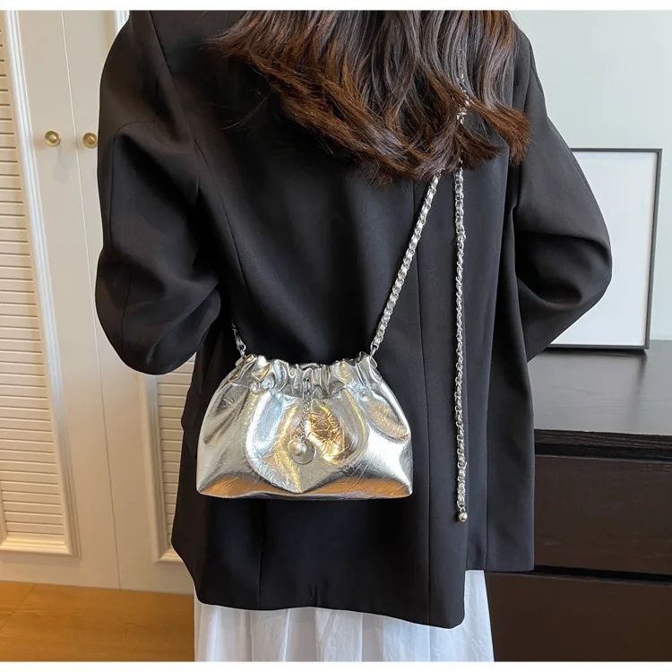 Y2K Millennium Bag Women 2025 New High Sense Shoulder Bags Summer Chain Bag Fashion Bucket Bag Messenger Bags Purses Handbags