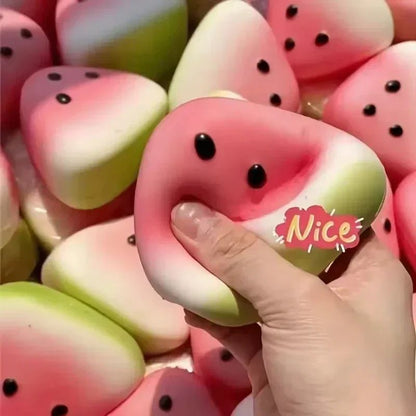 HOT Schylling pizza Sensory Fidget Cube Stress Relief Squishy Cube Anti-Anxiety Squeeze Toy For Focus ADHD Population