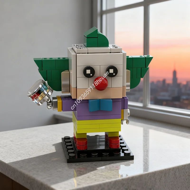 122 peças MOC Krusty Simpsons Brickheadzed Blocos de Montar de Arquitetura Brinquedos Educacionais Presente de Natal Aniversário Infantil