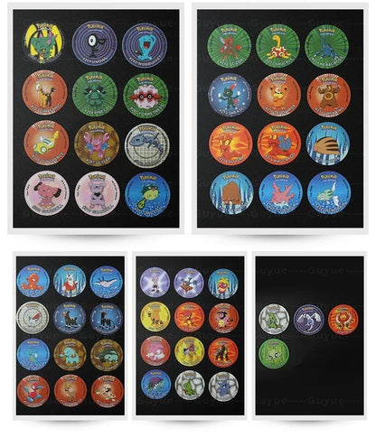 Pokémon Tazos 1/2/3 Geração 160/100/141pçs Card Pogs Pikachu Charizard Treinador Coleção Completa Jogo de Cartas Cheetos Chipitaps Tap