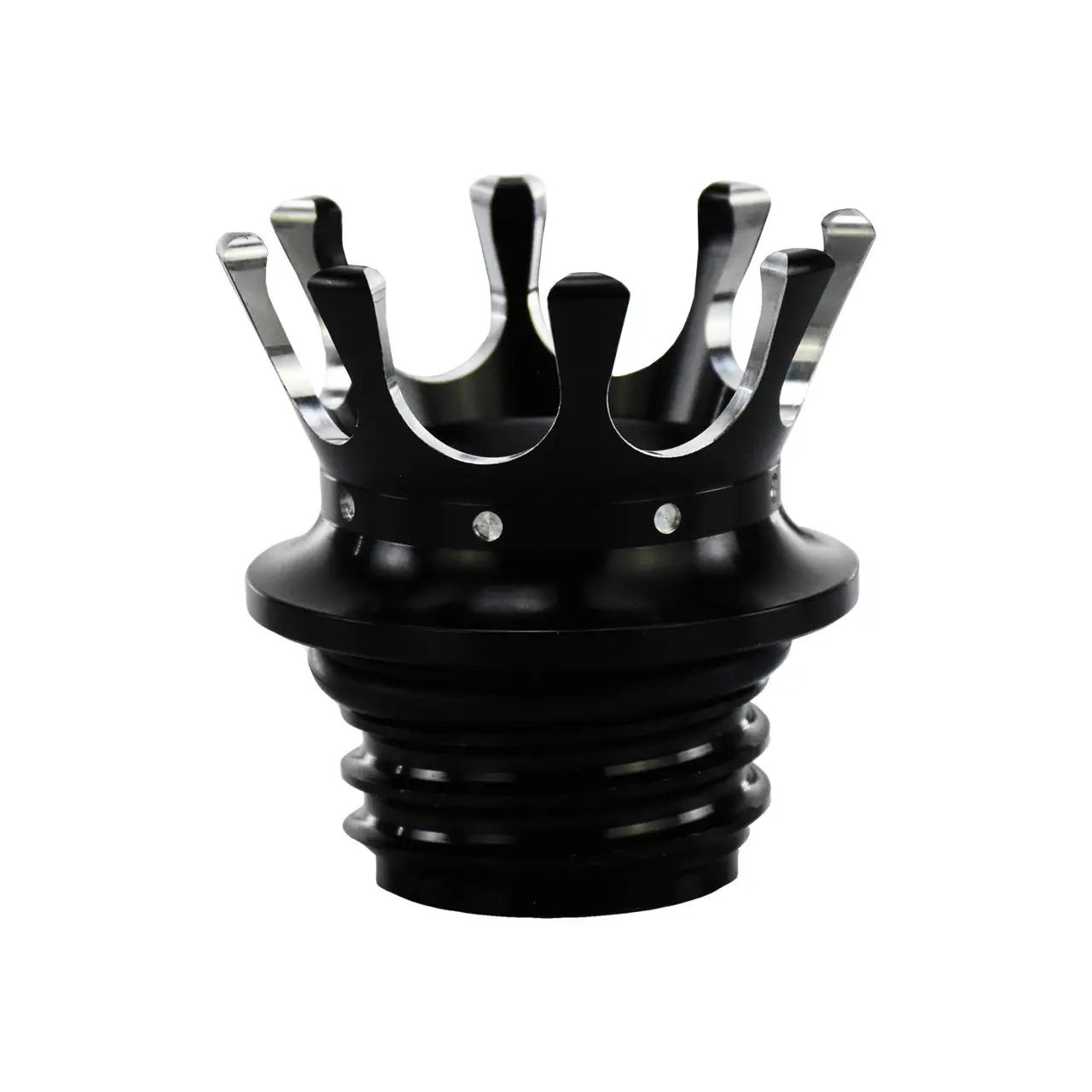 Tampa de combustível/óleo cromada preta para motocicleta Harley Sportster 883 1200 XL XR Iron Dyna Touring Softail FLHR