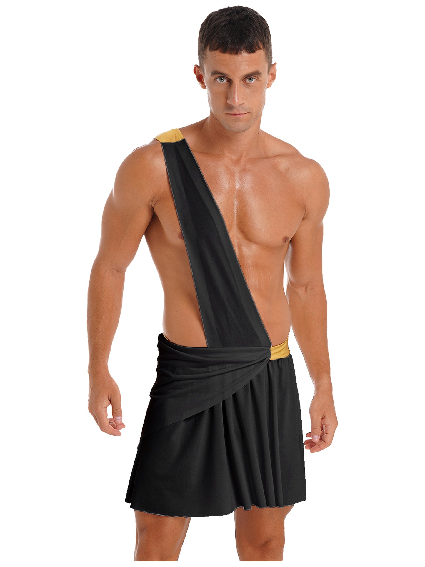 Mens Roman Toga Costume Ancient Greek Gods Senator Emperor Robe Uniform Halloween Party Cosplay Role Play Fancy Dress