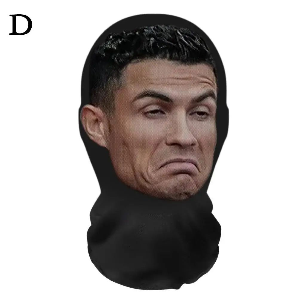 Full Face Mask for Halloween Cosplay Party Balaclava with Celebrity Face Mesh Visualized Elastic Headwear Christmas Gifts