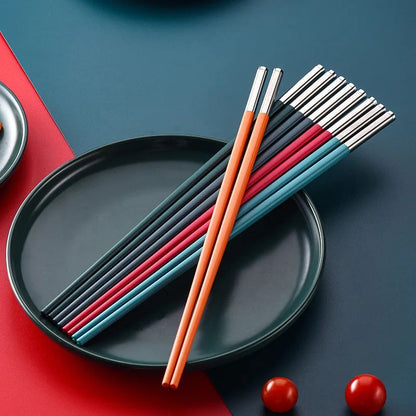 5 Pares De Liga Talheres Hashi Palitos De Sushi Reutilizáveis Ferramentas De Mesa De Cozinha Acessórios Para Casa Hashi Japonês