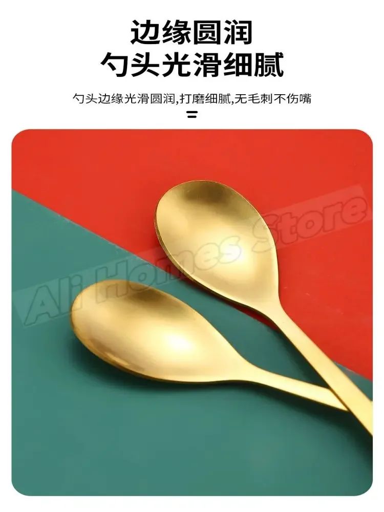 Christmas Cutlery Set Elk Dessert Scoop Fruit Fork Coffee Spoon Stainless Steel Dessert Fork 4/6PCS Christmas Spoons Fork Set