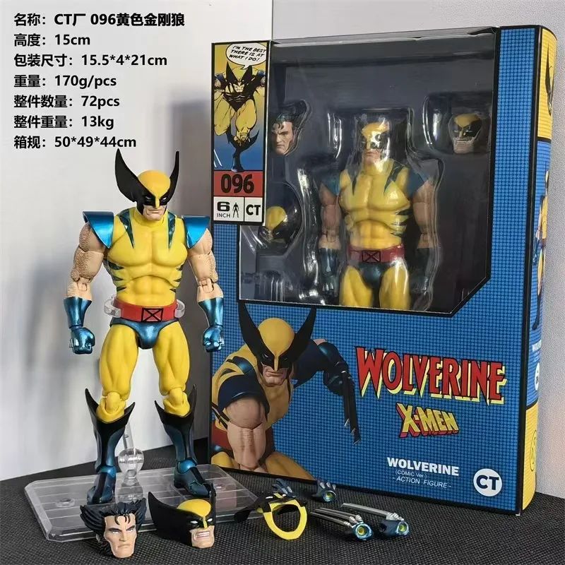 Original Ct Toys Wolverine Action Figure Deadpool Mafex 096 Figure Mafex138 X-Men Comic Version Figurine Collection Model Toys