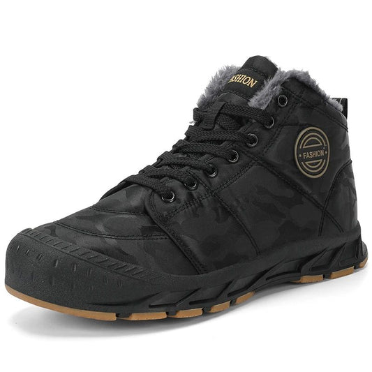 Men Winter Snow Boots Super Warm Men Hiking Boots Waterproof Men's Boots Outdoor Sneakers Non-slip Rubber Men's Work Ankle Boots