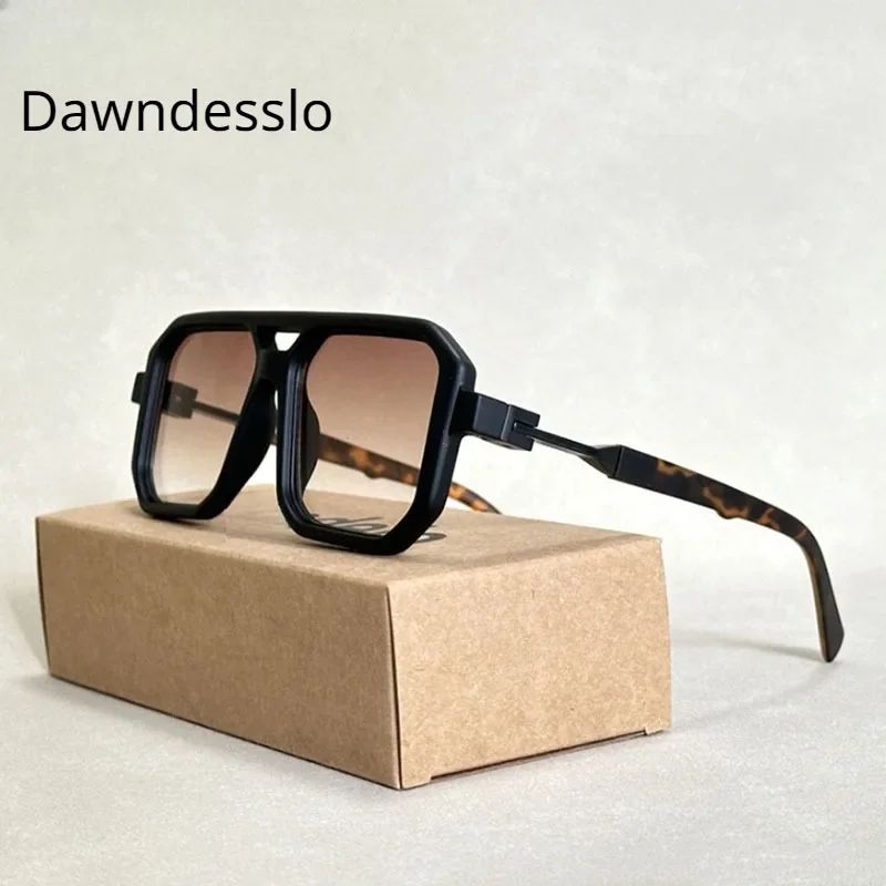 Óculos de Sol Vintage 2025 Proteção Solar Masculinos Quadrados Estilo Retrô Femininos da Moda Gafas De Sol