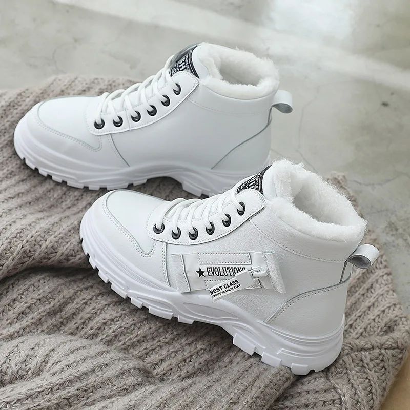 Snow Boots for Women New Casual High-top Warm Sneakers Womens New Platform Ankle Boots Plus Size 45 Zapatillas De Mujer2025