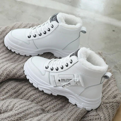 Snow Boots for Women New Casual High-top Warm Sneakers Womens New Platform Ankle Boots Plus Size 45 Zapatillas De Mujer2025