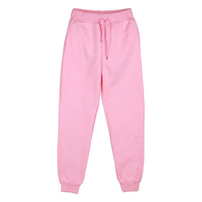 Calças de Moletom Masculinas/Femininas Casuais de Lã Calças Esportivas Unissex Moda Lisa Solta Calças Streetwear Outono Inverno Corrida Fitness P