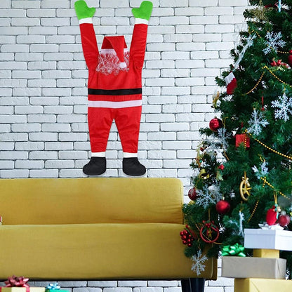 Climbing Santa Claus for Climbing Window, Balcony, Roof, Chimney, Home Christmas Decoration Hanging Santa Claus Outdoor Decor