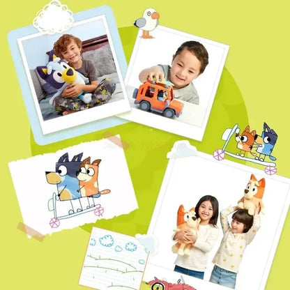 Boneco Moose Bluey Friends Anime Desenhos Bluey Bandit Chilli Bingo Família Brinquedo de Pelúcia Coleção Casa Boneca de Presente