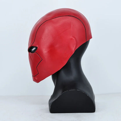 Cosplay Masks Superhero Red Hood Helmet Latex for Adult Man Face Masks Halloween Party Masquerade Carnival Costume Prop