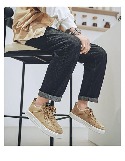 Cheap Green Man Urban Sneakers Big Size 47 48 Platform Men’s Skateboarding Shoes Harajuku Low Cut Male Skate Shoe Zapatos Hombre