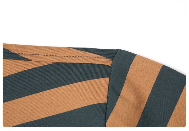 Personalized Striped Color Blocked Men's Short Sleeved Polo Shirt Fashion Brand Exquisite Embossed Summer Casual Collar T-shirt