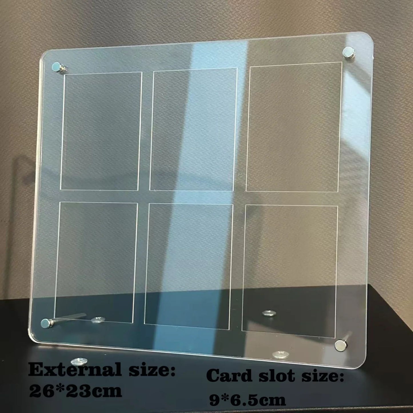 Expositor de acrílico transparente de 1-12 compartimentos Protetor à prova de poeira Porta-retratos para cartas TCG de Pokémon NARUTO One Piece