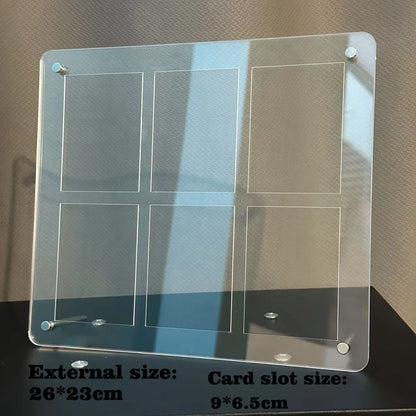 Expositor de acrílico transparente de 1-12 compartimentos Protetor à prova de poeira Porta-retratos para cartas TCG de Pokémon NARUTO One Piece