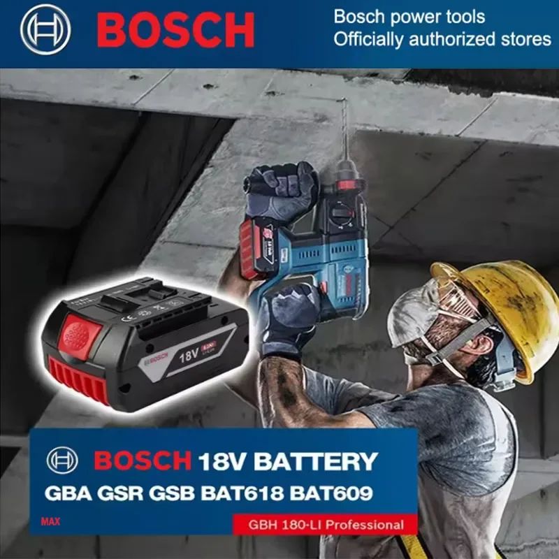 100% Original 18v 6Ah 5Ah 3Ah BOSCH Professional 18V 18650 Bateria 18V Li-ion Substituição para BAT609 BAT609G BAT618 BAT618G