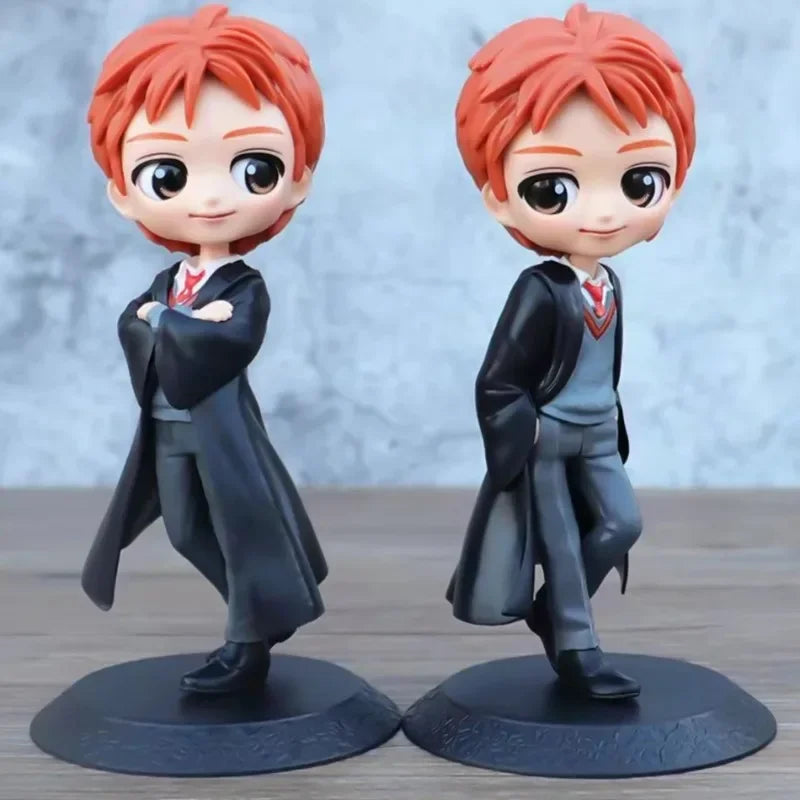 Enfeite de mesa da série Harry Potter, brinquedo modelo, boneco de ação, estátua modelo versão Kawaii Q, periféricos de anime para decoração