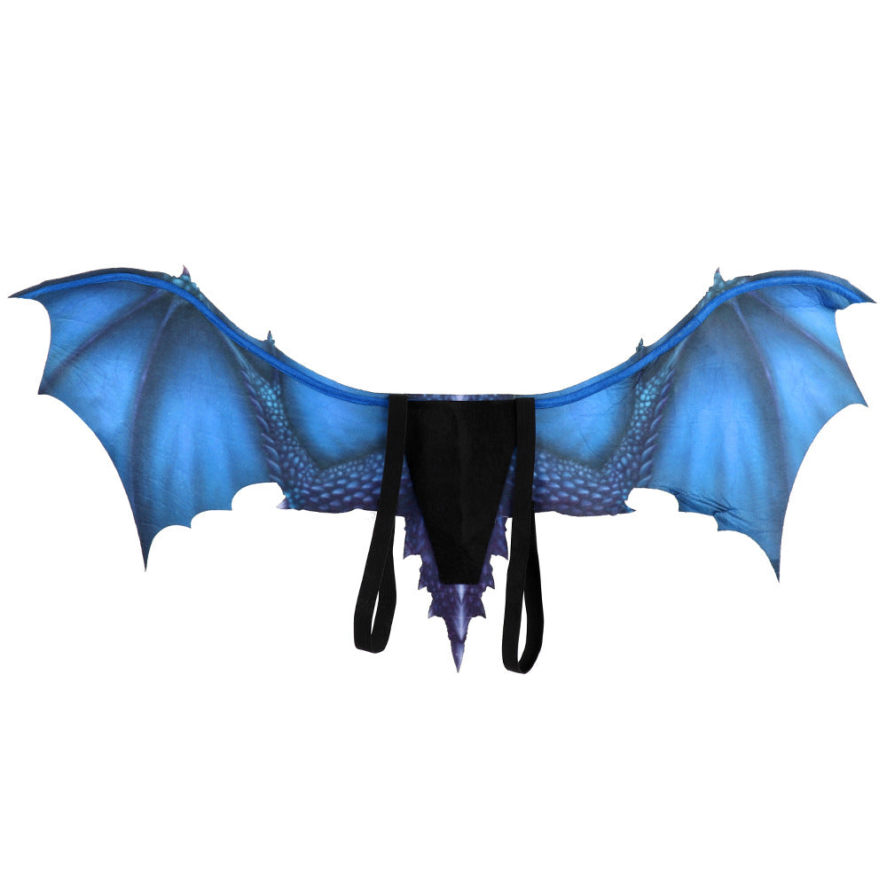 Adult  New Year Decoration Carnival Party Animal Costume cosplay Dinosaur dragon demon Face mask and wings